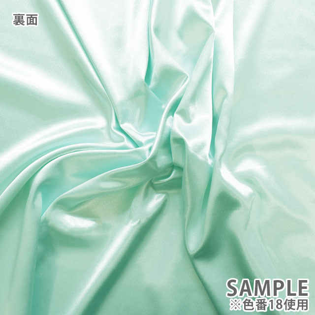 生地 バックサテンストレッチ (T3770) 26.ブルー 99Zz99_