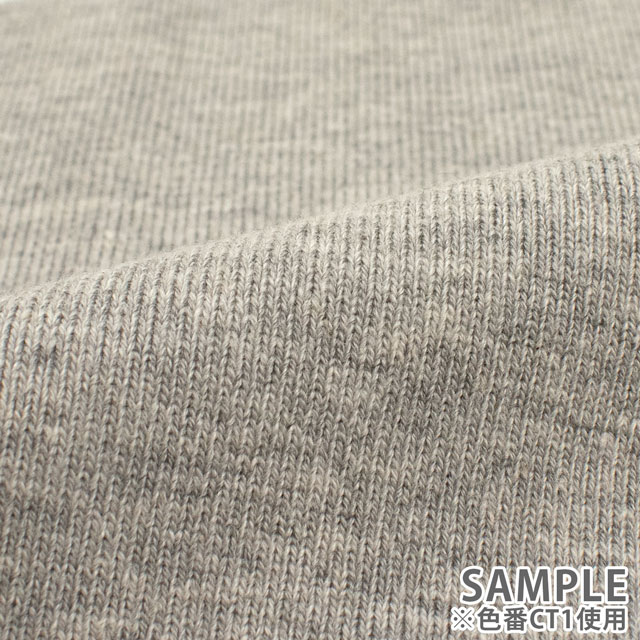 リブニット TC14G0×0リブ(TC0×0ニット) CT1.薄い杢グレー 09Bo33_
