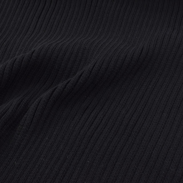 リブニット TC 3×2リブニット S404.黒 09Bo33_