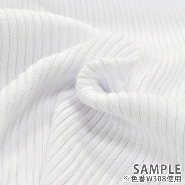 リブニット TC 3×2リブニット S404.黒 09Bo33_