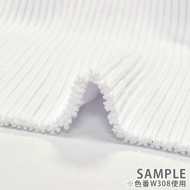 リブニット TC 3×2リブニット S404.黒 09Bo33_