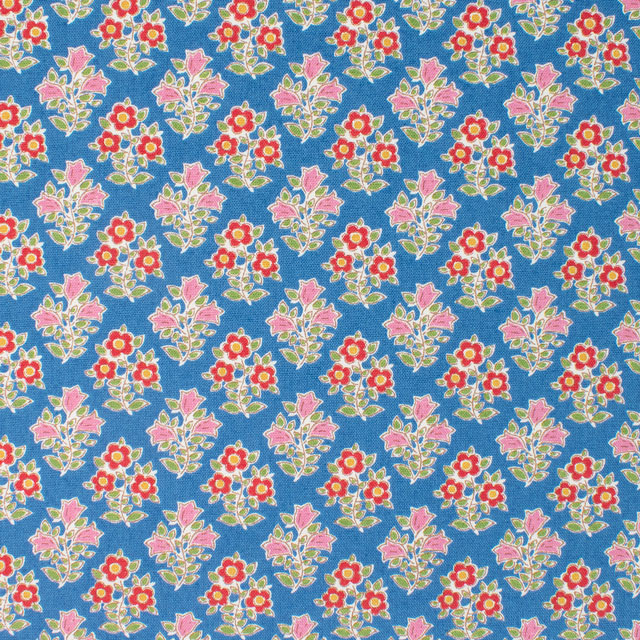 生地 Tilda-ティルダ- Jubileeコレクション Farm Flowers ファーム・フラワーズ(110101) Blue.ブルー 09Ac04_