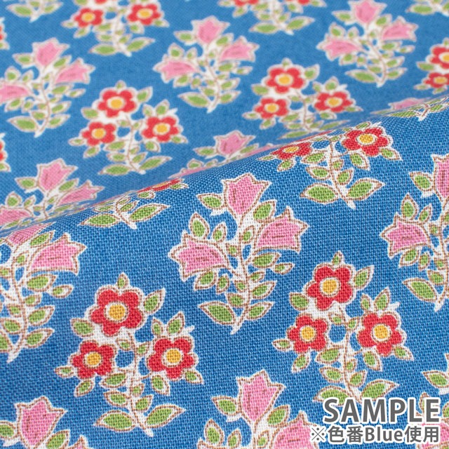 生地 Tilda-ティルダ- Jubileeコレクション Farm Flowers ファーム・フラワーズ(110101) Blue.ブルー 09Ac04_