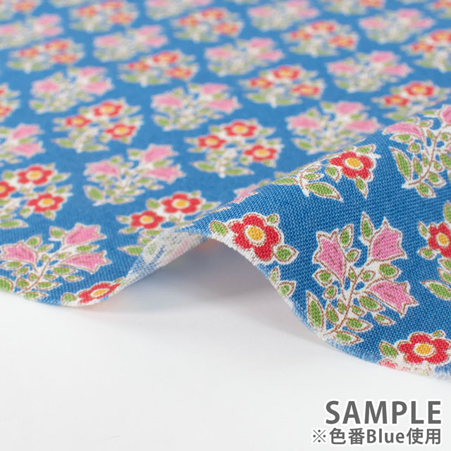 生地 Tilda-ティルダ- Jubileeコレクション Farm Flowers ファーム・フラワーズ(110101) Blue.ブルー 09Ac04_