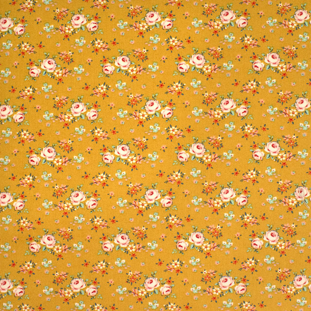 生地 Tilda-ティルダ- Creating Memories Springコレクション Gracie グレイシー(130117) Yellow.イエロー 09Ac04_