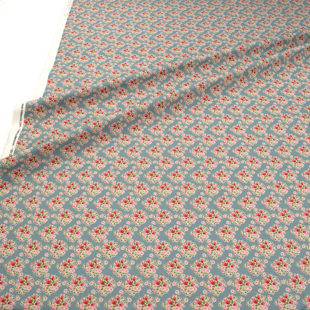 生地 Tilda-ティルダ- Creating Memories Summerコレクション Lulu ルル(130130) Blue.ブルー 09Ac04_