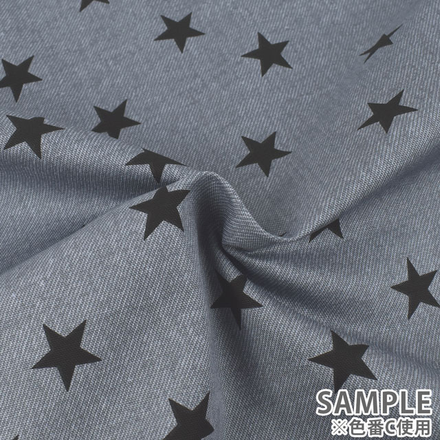 生地 Tip-Top ティップトップ 星/オックス(DT10412S) C.グレー 09Bk23_