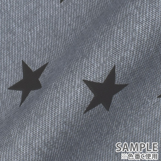 生地 Tip-Top ティップトップ 星/オックス(DT10412S) C.グレー 09Bk23_