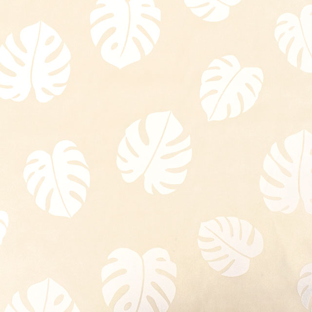 生地 T/Cブロード ハワイアンプリント モンステラ(TM5560) D.生成 99Zz99_