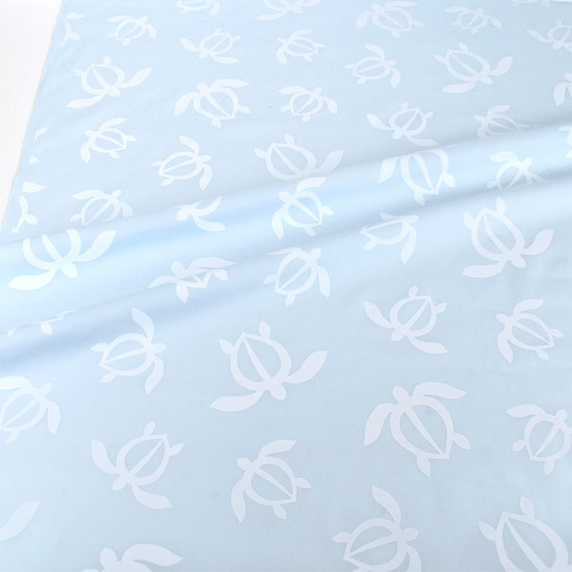 生地 T/Cブロード ハワイアンプリント ホヌ(TM5570) C.サックス 99Zz99_