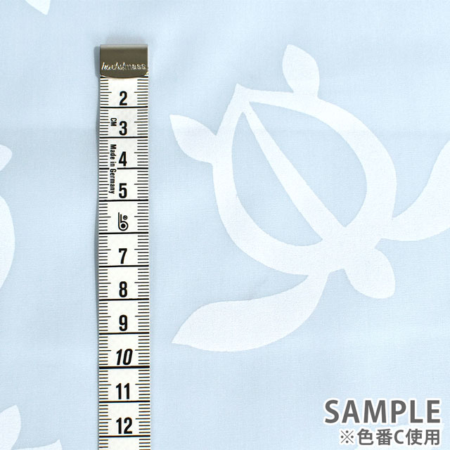 生地 T/Cブロード ハワイアンプリント ホヌ(TM5570) C.サックス 99Zz99_