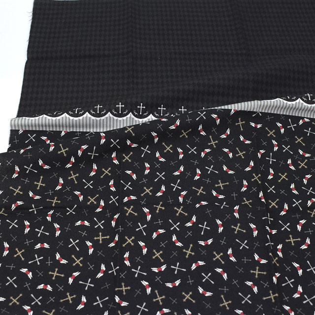 カットクロス ちいさな世界のちいさな生地(TTF-17) ゴシッククロス 06Ab99_