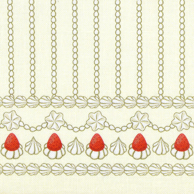 カットクロス ちいさな世界のちいさな生地(TTF-20) ストロベリー 06Ab99_