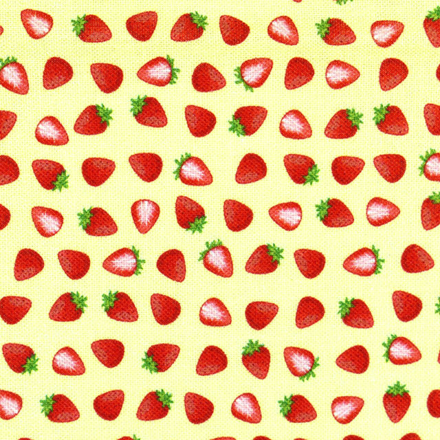 カットクロス ちいさな世界のちいさな生地(TTF-20) ストロベリー 06Ab99_