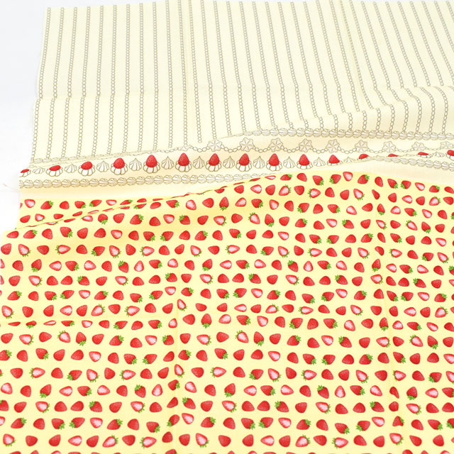 カットクロス ちいさな世界のちいさな生地(TTF-20) ストロベリー 06Ab99_