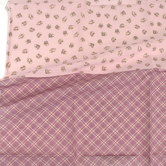 カットクロス ちいさな世界のちいさな生地 Decora Doll×milk latte ミルクラテ うさちゃん/綿ローン(TTL-02) 06Ab99_