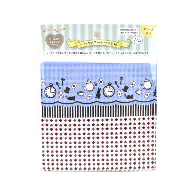 カットクロス ちいさな世界のちいさな生地 Decora Doll アリス/綿ローン（TTL-07） 06Ab99_