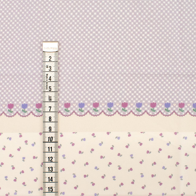 カットクロス ちいさな世界のちいさな生地 milk latte-ミルクラテ- チューリップ/ローン(TTL-14) 06Ab99_