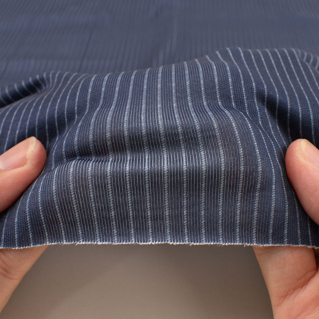 カットクロス ちいさな世界のちいさな生地 ピンストライプ/スムースニット(TTN-13) ネイビー 06Ab99_