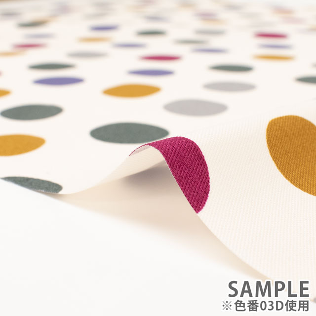 カットクロス uni_9-ユニーク- 撥水オックス ラフドット 112cm幅×100cm 1枚入(UNFO50) 3A.バブルガム 99Zz99_