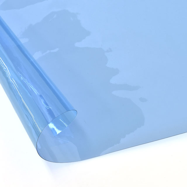 生地 色透明ビニール(No.5) 約0.3mm厚 5.ダークブルー 99Zz99_