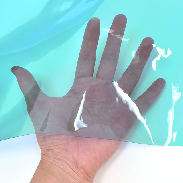 生地 カラービニールシート 約0.3mm厚 3005.スカイブルー 09Bp34_