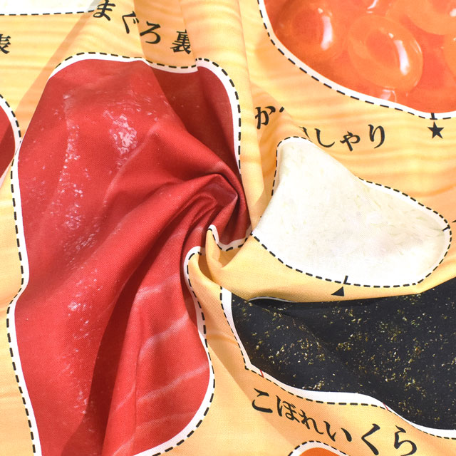 パネル販売生地 デジタルプリント お寿司屋さん 特大いくら/シーチング(YMC-OSUSHI) IKURA 09Ae99_