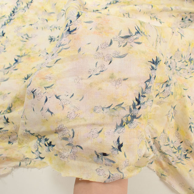 生地 yui-ユイ- 2025SS 綿麻コンパス Reeves spirea(EGXA-6424) 色番1A 09Ac04_