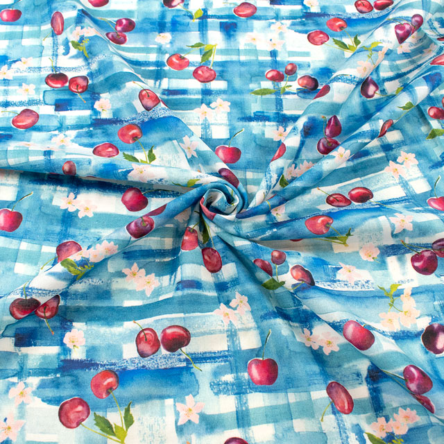 生地 yui-ユイ- 2025SS 綿麻コンパス Prunus serotina(EGXA-6428) 色番1A 09Ac04_