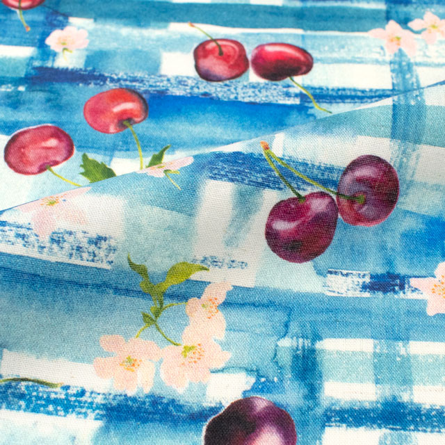 生地 yui-ユイ- 2025SS 綿麻コンパス Prunus serotina(EGXA-6428) 色番1A 09Ac04_