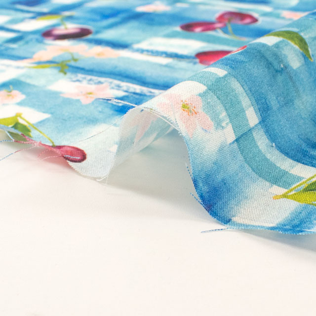 生地 yui-ユイ- 2025SS 綿麻コンパス Prunus serotina(EGXA-6428) 色番1A 09Ac04_