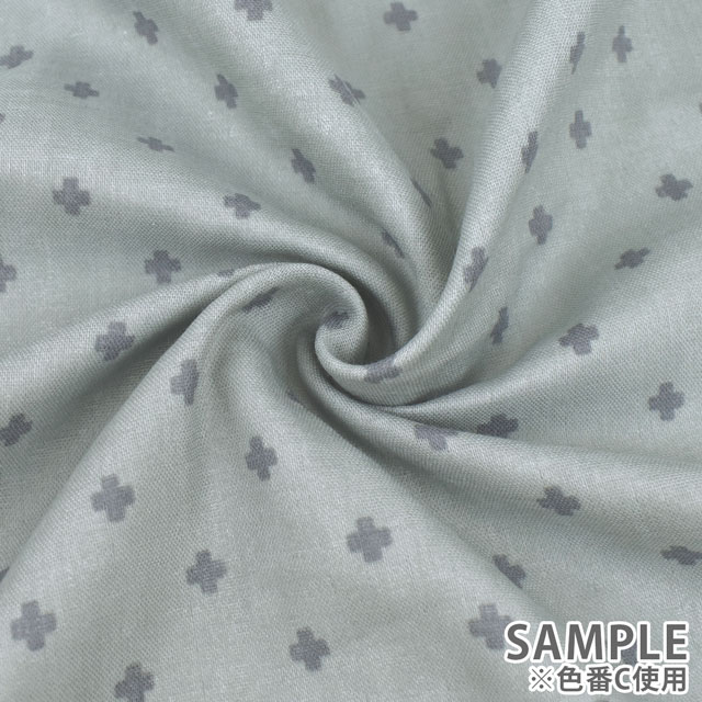 生地 クレンゼ ダブルガーゼプリント(ZES10361) A.アイボリー 99Zz99_