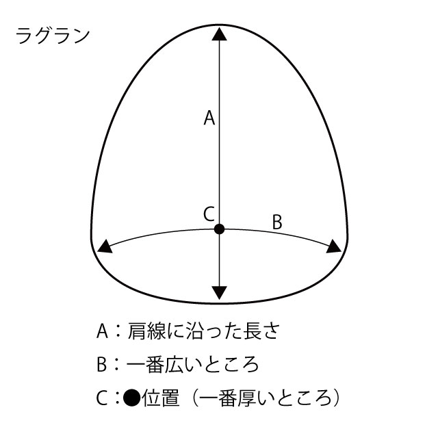肩パッド セミラグラン (NRP123) 白 08Bh99_