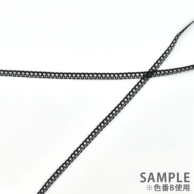 トーションレース(1293) B.ブラック 07Ac99_