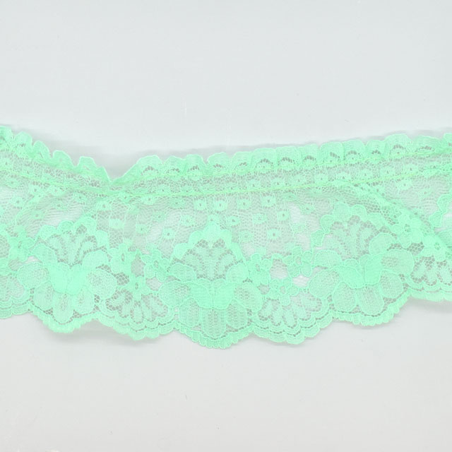 ラッセルフリルギャザーレース(51282Q) LGR.ライトグリーン 07Ac99_