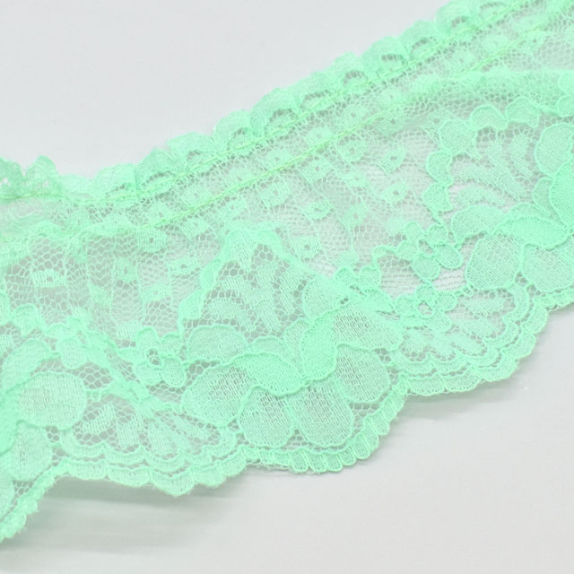 ラッセルフリルギャザーレース(51282Q) LGR.ライトグリーン 07Ac99_