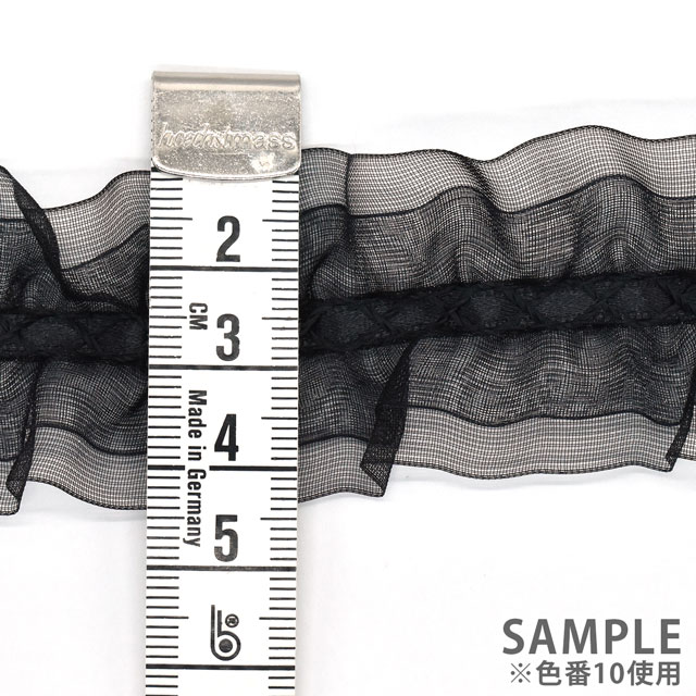 両山オーガンジーフリルレース(5511F) 2.ピンク 07Ac99_