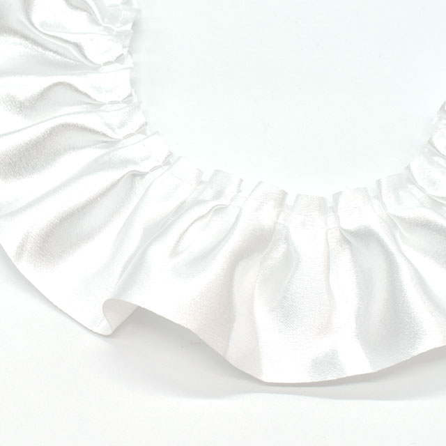 太幅サテンボックスフリルレース(650BF) 21.ゴールドイエロー 07Ac99_