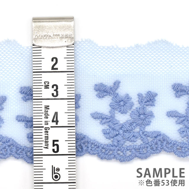 綿刺しゅうチュールレース フラワー(67501C) 81.パープル 07Ac99_