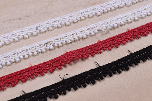 ケミカルレース(7014) 約1cm幅 8.赤 99Zz99_