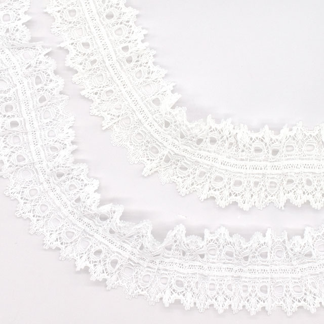 両山ラッセルフリルギャザーレース(735122) ホワイト 07Ac99_