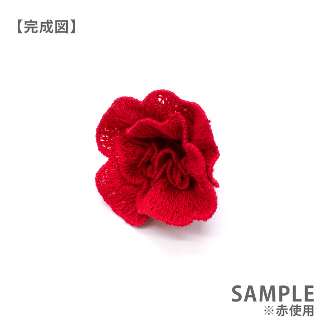 デザインレースユキ 綿糸のアップリケ 花びら(36212-C) グレー 1枚入 07Bb99j