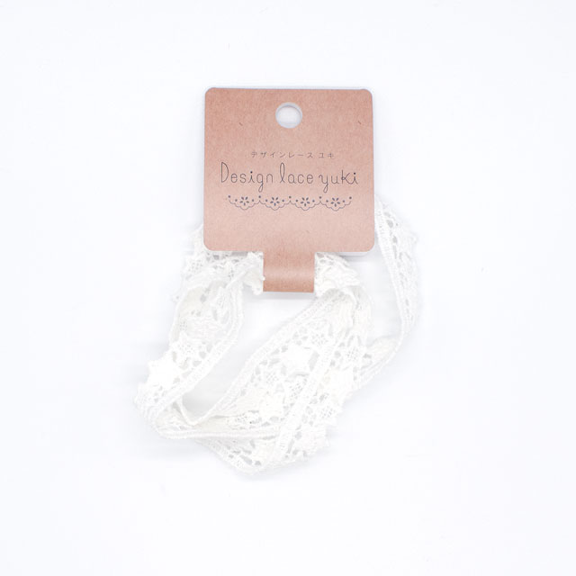 デザインレースユキ ケミカルレース 蓄光 星・シノア(11463-LC) 長さ約50cm オフ白 07Ac99j