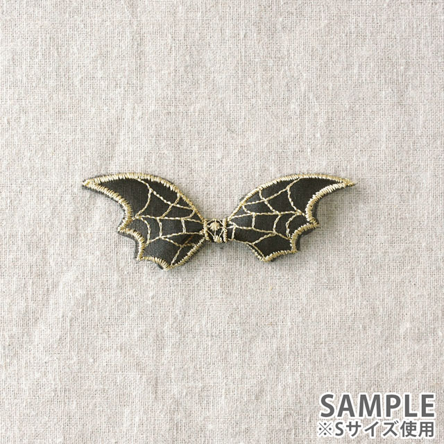デザインレースユキ オーガンジーモチーフ コウモリ(36346) Sサイズ ゴールド 1セット入 07Bb99j