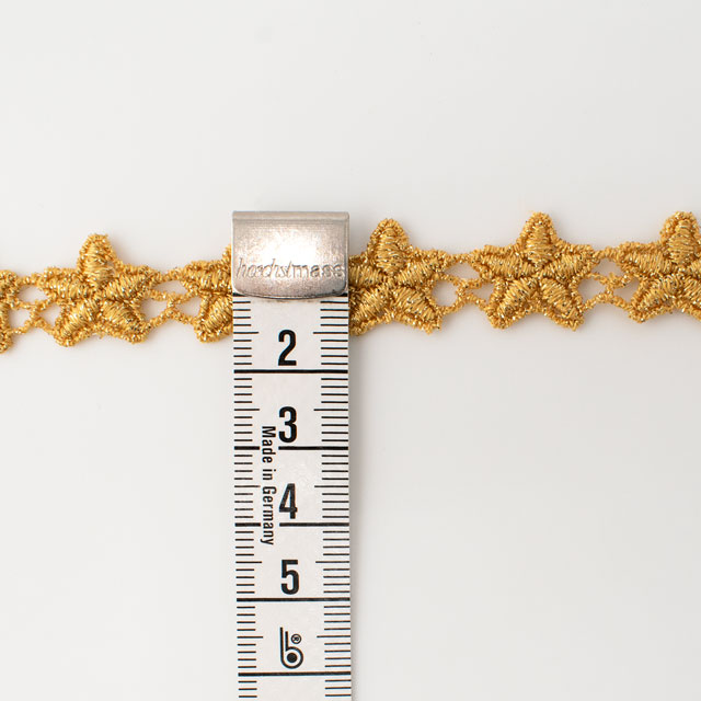 デザインレースユキ ケミカルレース 星(10677CC) 長さ約1m 金ラメ 07Ac99j