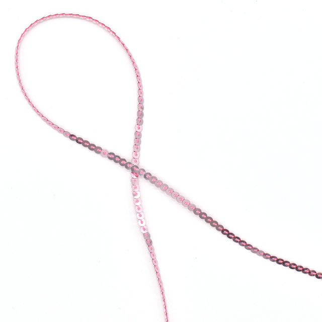 アイロン接着スパンコールブレード 一連/3mm(H-3) 208.ピンク 07Bd99_