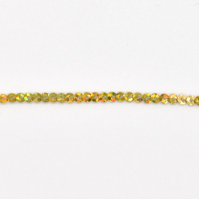 アイロン接着スパンコールブレード 一連/3mm(H-3) 902.ホログラムゴールド 07Bd99_