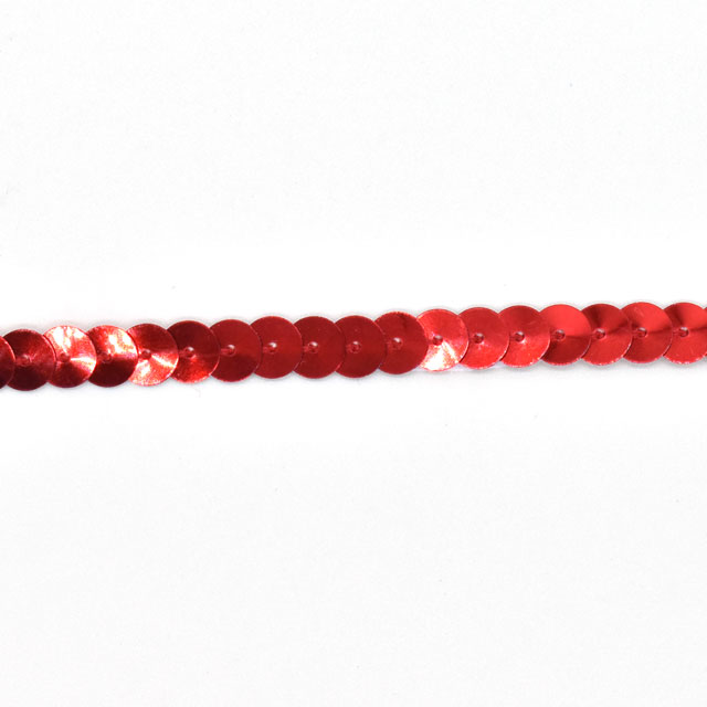 アイロン接着スパンコールブレード 一連/6mm(H-6) 210.レッド 07Bd99_