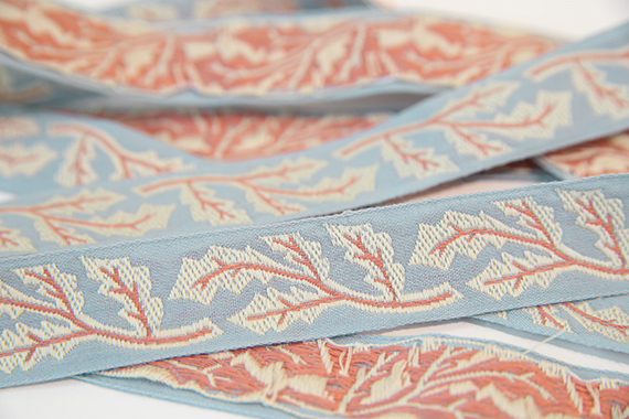 レピヤンリボン オリジナルチロル 葉っぱリボン (101-13-12) 25mm ウォーターブルー 07Ab99_