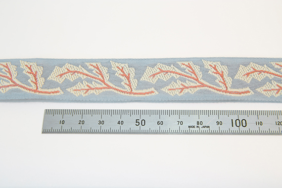 レピヤンリボン オリジナルチロル 葉っぱリボン (101-13-12) 25mm ウォーターブルー 07Ab99_